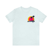 Load image into Gallery viewer, Unisex Tee: DH Palms Triple Sunset_Front & Back Print