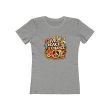 Load image into Gallery viewer, Women's Tee: Give Peace a Chance