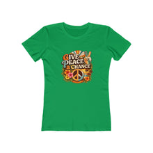 Load image into Gallery viewer, Women's Tee: Give Peace a Chance