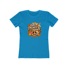 Load image into Gallery viewer, Women's Tee: Give Peace a Chance