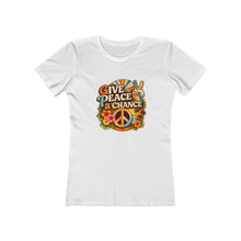 Load image into Gallery viewer, Women's Tee: Give Peace a Chance