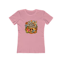 Load image into Gallery viewer, Women's Tee: Give Peace a Chance