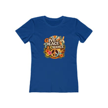 Load image into Gallery viewer, Women's Tee: Give Peace a Chance