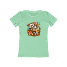 Load image into Gallery viewer, Women's Tee: Give Peace a Chance