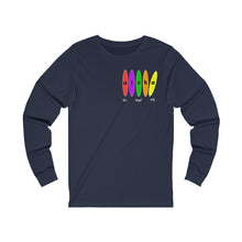 Load image into Gallery viewer, Unisex Long Sleeve Tee: Aloha Boards_Front & Back Print