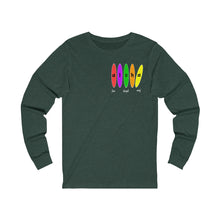 Load image into Gallery viewer, Unisex Long Sleeve Tee: Aloha Boards_Front & Back Print