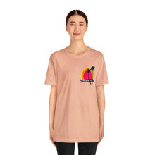 Load image into Gallery viewer, Unisex Tee: DH Palms Triple Sunset_Front &amp; Back Print
