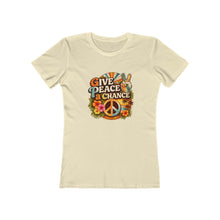 Load image into Gallery viewer, Women's Tee: Give Peace a Chance
