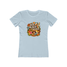Load image into Gallery viewer, Women's Tee: Give Peace a Chance
