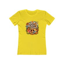 Load image into Gallery viewer, Women's Tee: Give Peace a Chance
