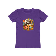 Load image into Gallery viewer, Women's Tee: Give Peace a Chance
