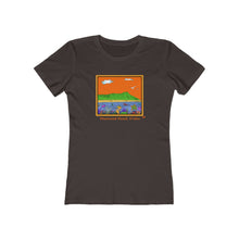 Load image into Gallery viewer, Women's Tee: Diamond Head Ocean Life
