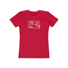 Load image into Gallery viewer, Women's Tee: Diamond Head Dancing Whale
