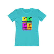 Load image into Gallery viewer, Women's Tee: Diamond Head Palms PopArt
