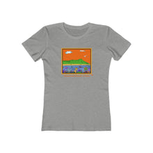 Load image into Gallery viewer, Women's Tee: Diamond Head Ocean Life
