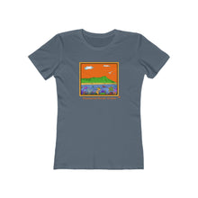 Load image into Gallery viewer, Women's Tee: Diamond Head Ocean Life
