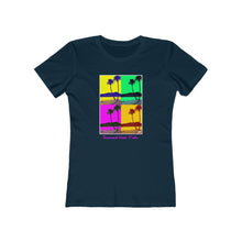 Load image into Gallery viewer, Women's Tee: Diamond Head Palms PopArt
