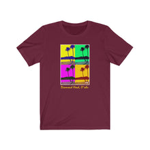 Load image into Gallery viewer, Unisex Tee: Diamond Head Palms PopArt
