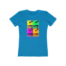 Load image into Gallery viewer, Women's Tee: Diamond Head Palms PopArt
