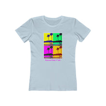 Load image into Gallery viewer, Women's Tee: Diamond Head Palms PopArt
