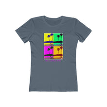 Load image into Gallery viewer, Women's Tee: Diamond Head Palms PopArt
