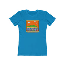 Load image into Gallery viewer, Women's Tee: Diamond Head Ocean Life
